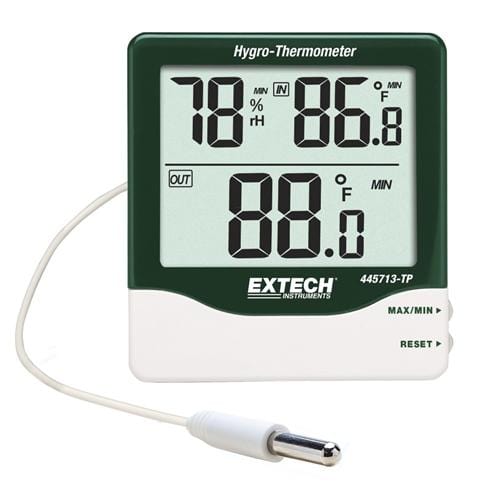 Extech 445713-TP: Big Digit Indoor/Outdoor Hygro-Thermometer - Anaum - Test and Measurement