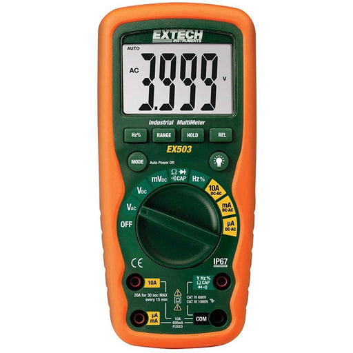 Extech EX503: 10 Function Heavy Duty Industrial MultiMeter - anaum.ca