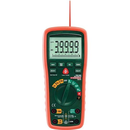 Extech EX570: True RMS Industrial MultiMeter with IR Thermometer - anaum.ca