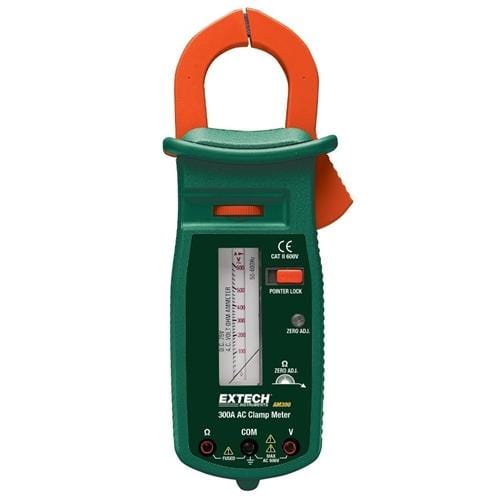 Extech AM300: 300A AC Analog Clamp Meter - Anaum - Test and Measurement