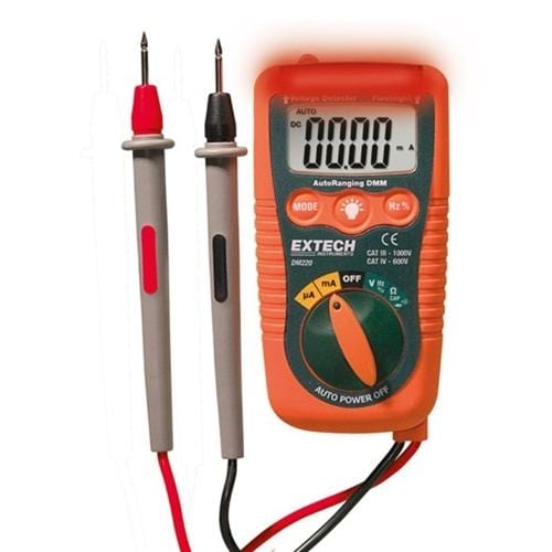 Extech DM220: Mini Pocket MultiMeter with Non-Contact Voltage Detector - Anaum - Test and Measurement