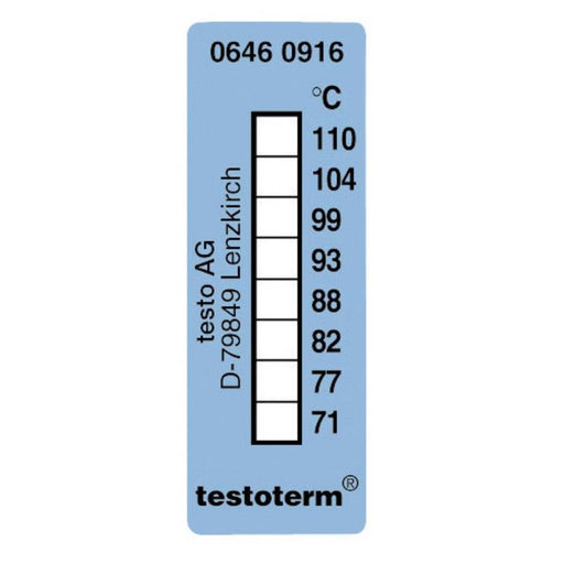 Testoterm : Thermometer Strip (77°C to 110°C) - 10 Strips - anaum.ca