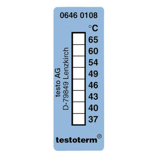 Testoterm : Thermometer Strip (37°C to 65°C) - 10 Strips - anaum.ca